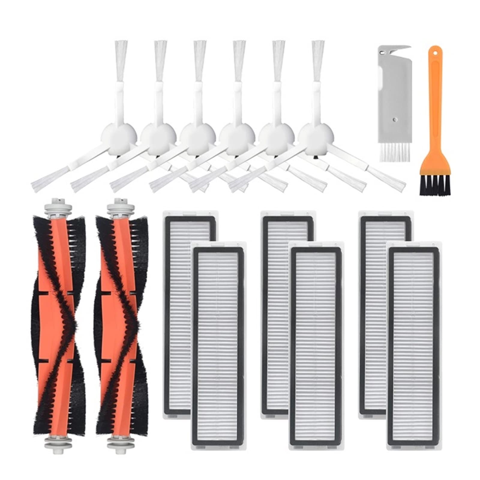 Kicici Side/Main Brush Mop Cloth Hepa Filter Compatible With XiaoMi Dreame D9 & Bot L10 Pro Trouver Robot LDS Vacuum-Mop Finder Spare Parts(Grey)