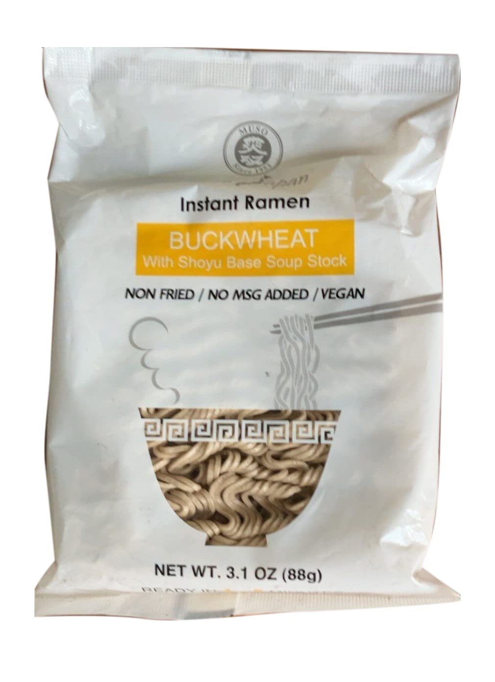 MUSO INSTANT RAMEN BUCKWHEAT W/SHOYU BASE SOUP STOCK 88G