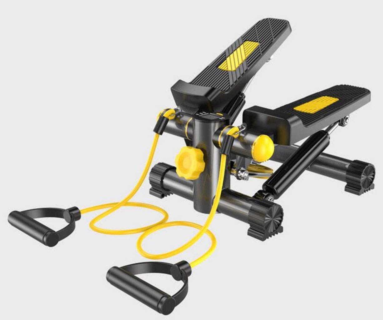 Stepper,Cinta de Correr Báscula para Bajar de Peso Bicicleta estática de pie Mini Entrenador elíptico Pedal con Resistencia Ajustable y Pantalla Ejercicio Fitness Peddle