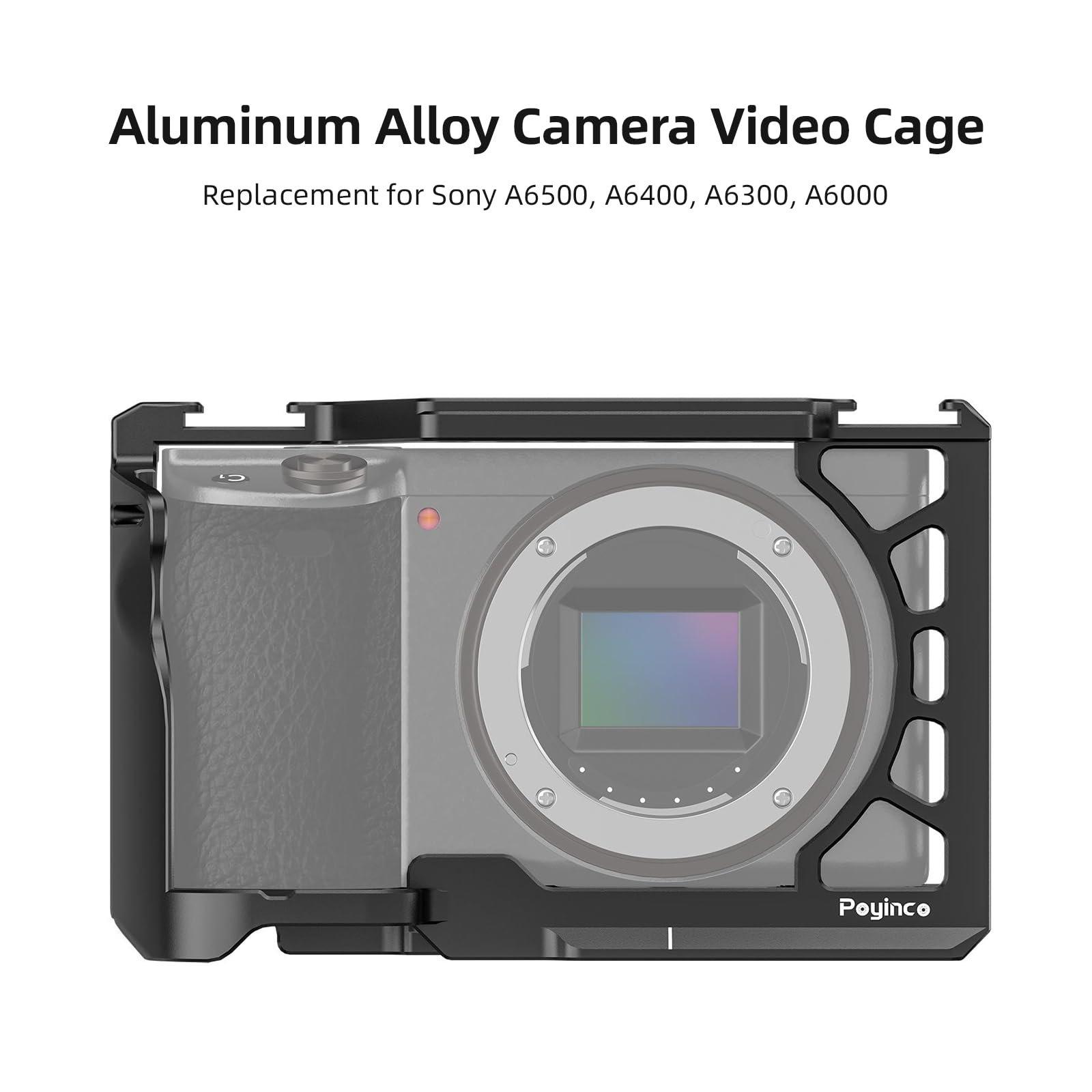 Jaula para cámara Estabilización de Video Jaula para cámara Ajuste de Forma Creación de Videos Fotografía Equipo de aleación de Aluminio con Soporte de Zapata fría Roscas de 1/4