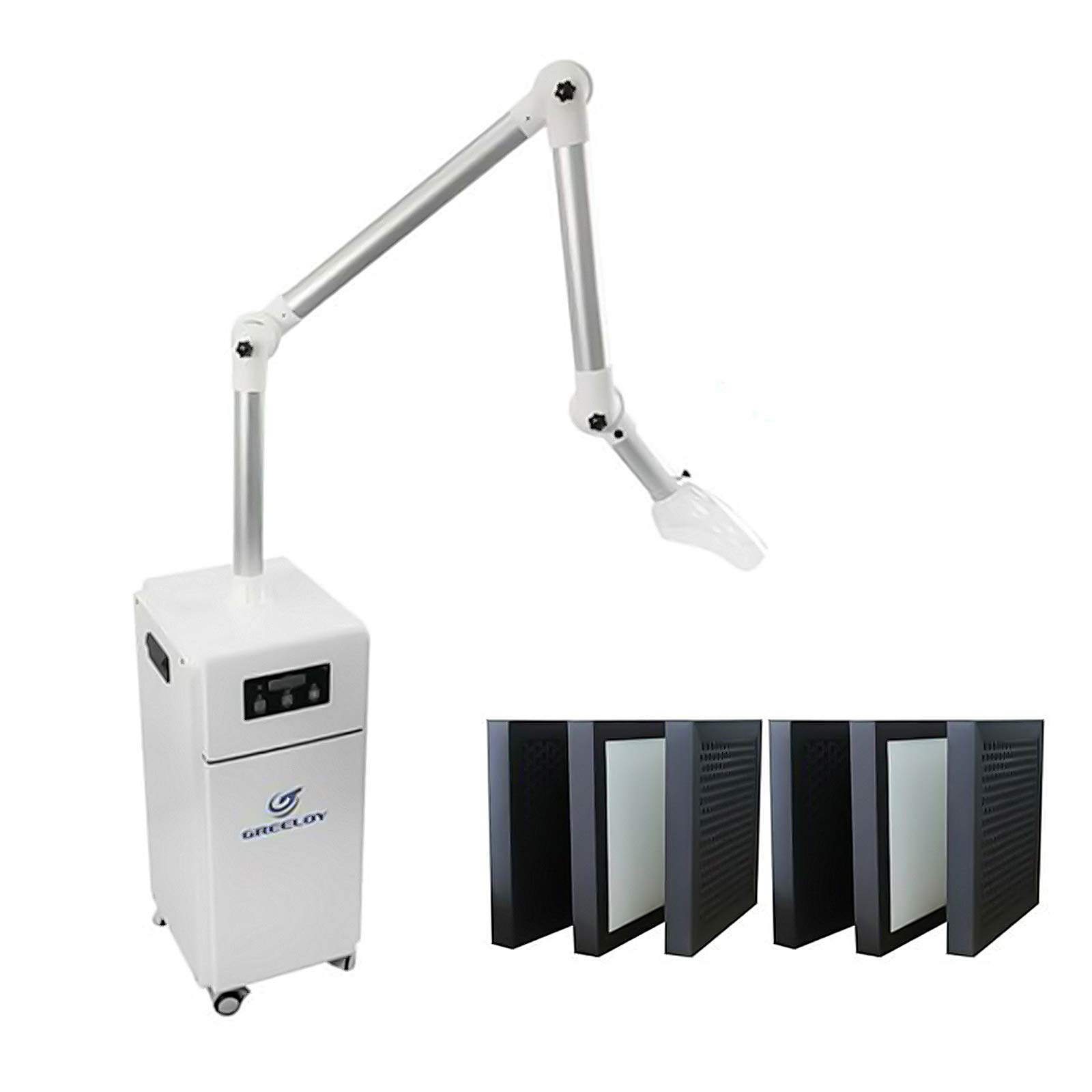 1000W Dental Mobile External Oral Suction Device Multi-Function With Two Replacement HEPA High Precision Filters