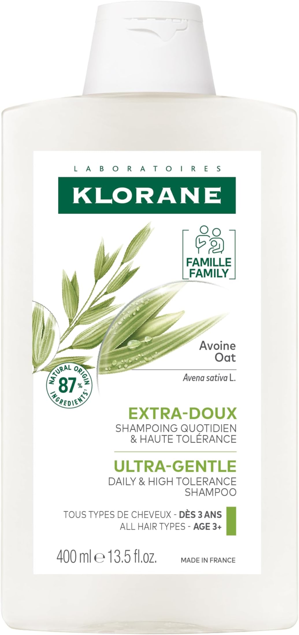 ULTRA-GENTLE daily and high tolerance Shampoo