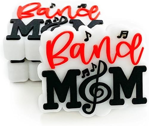 Miniatura 4 de 5 cuentas de silicona para mamá, cuentas espaciadoras de música para bolígrafos, joyería de bricolaje, llavero, fabricación de pulseras