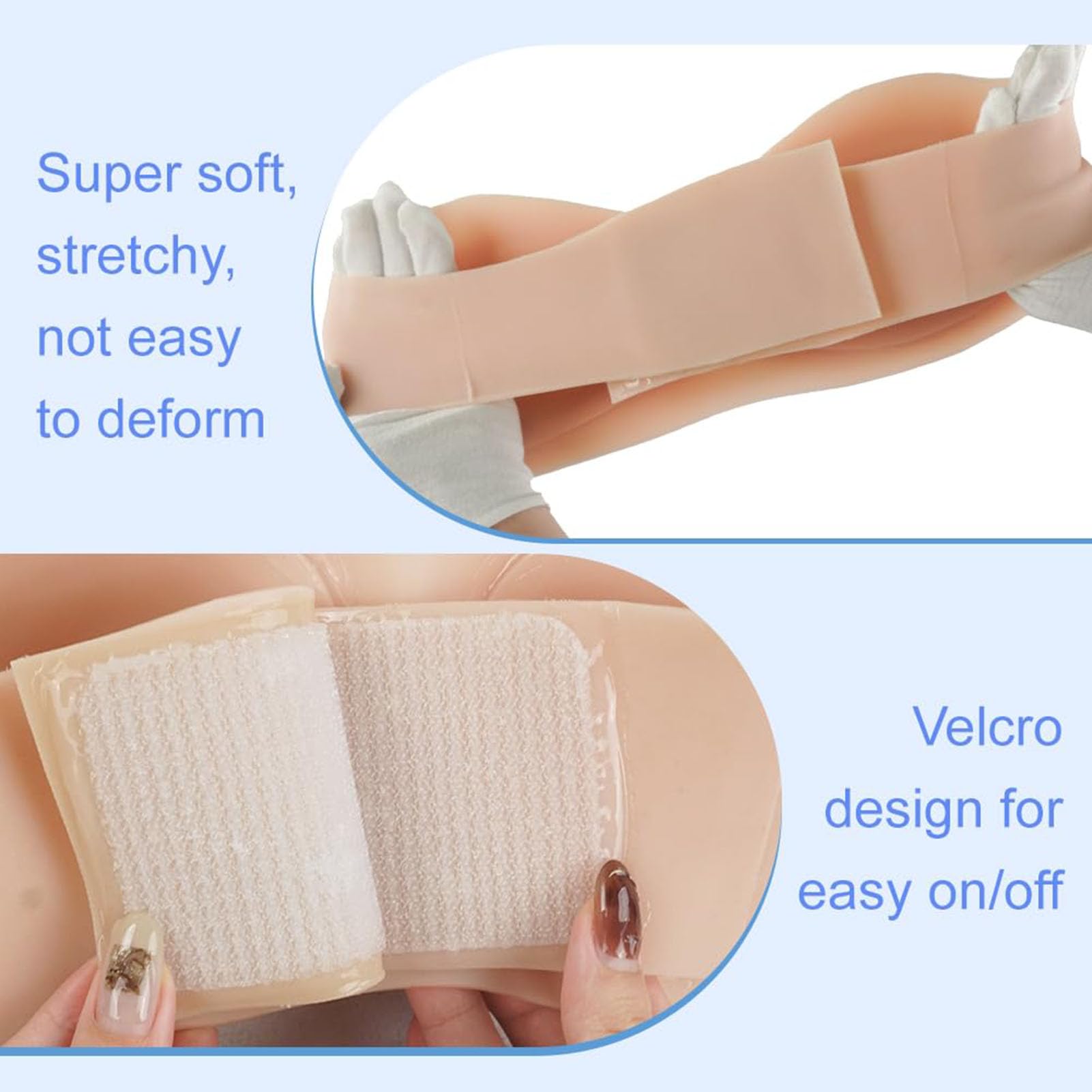 Formas de Pecho de Silicona realistas sin Tirantes con Velcro para travestis, Cosplay, Drag Queens y transexuales
