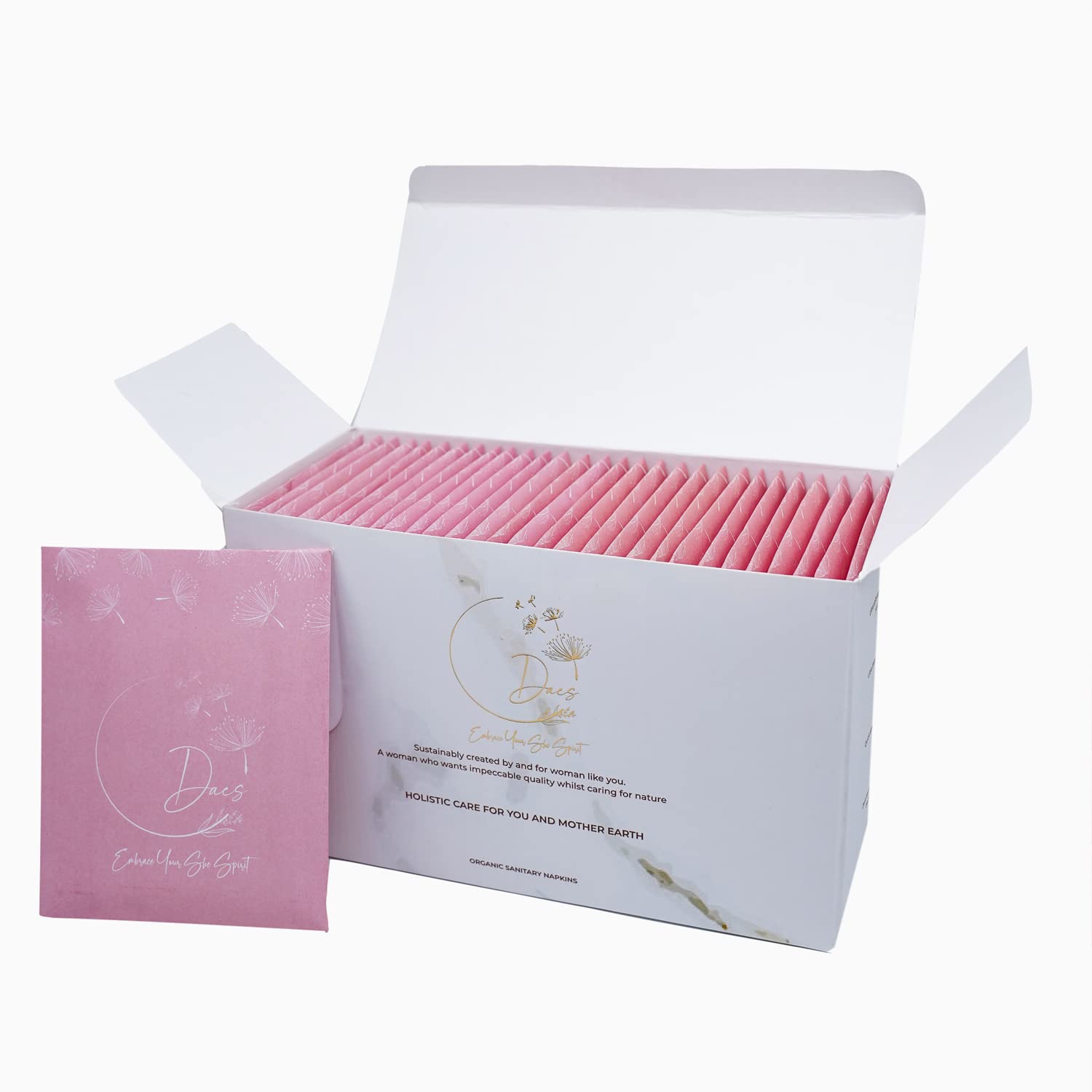 DAES Rash-Free Sanitary Pads ||Pack of 30 || Organic Cotton || Toxin-Free || Unscented || Ultra thin|| Ultra soft || 4 wings|| Wider Back|| leakage proof || All Skin Type (2) (B09VTBFXG9) Amazon Price History, Amazon Price Tracker