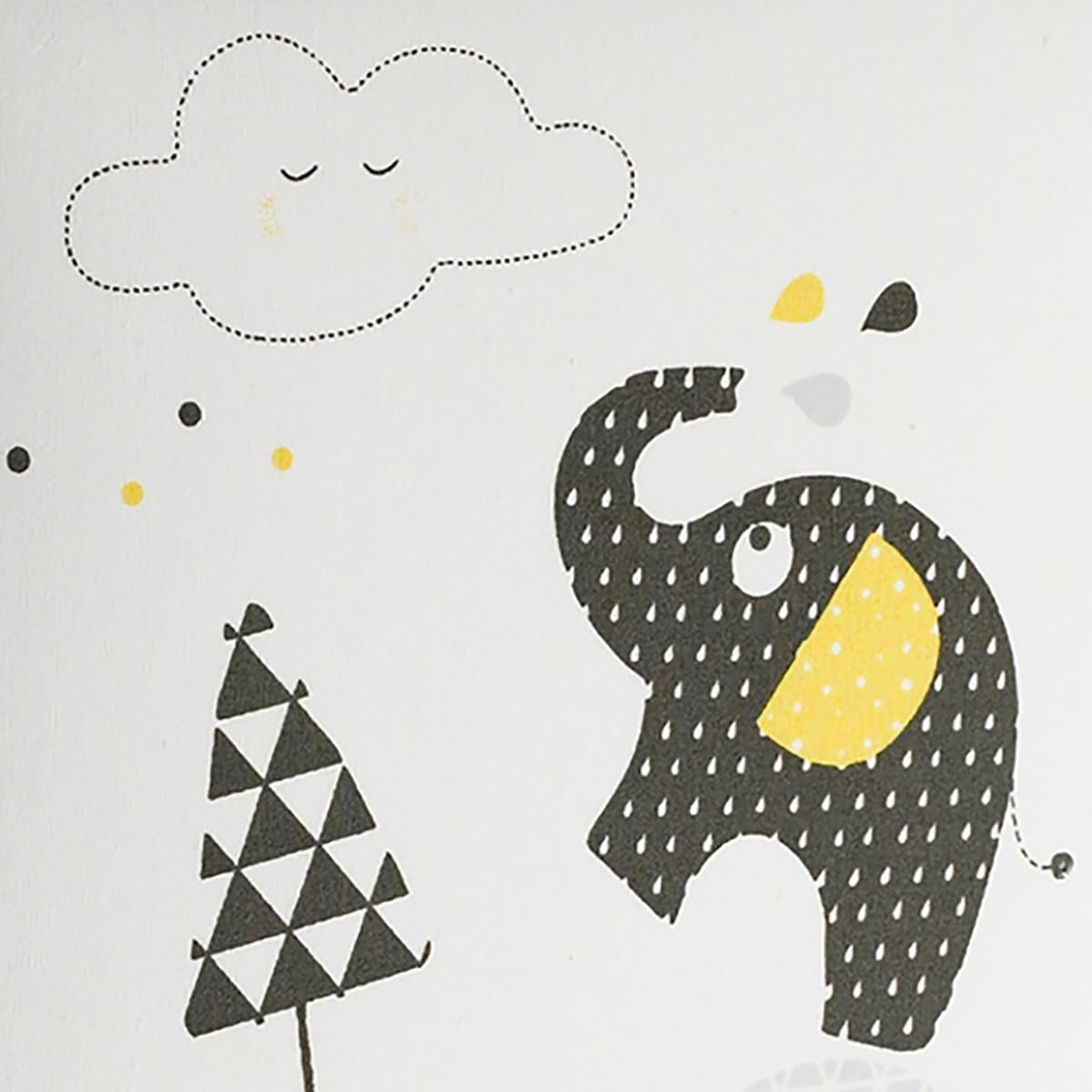 Sauthon Luminaire Enfant à Poser en Coton Gris