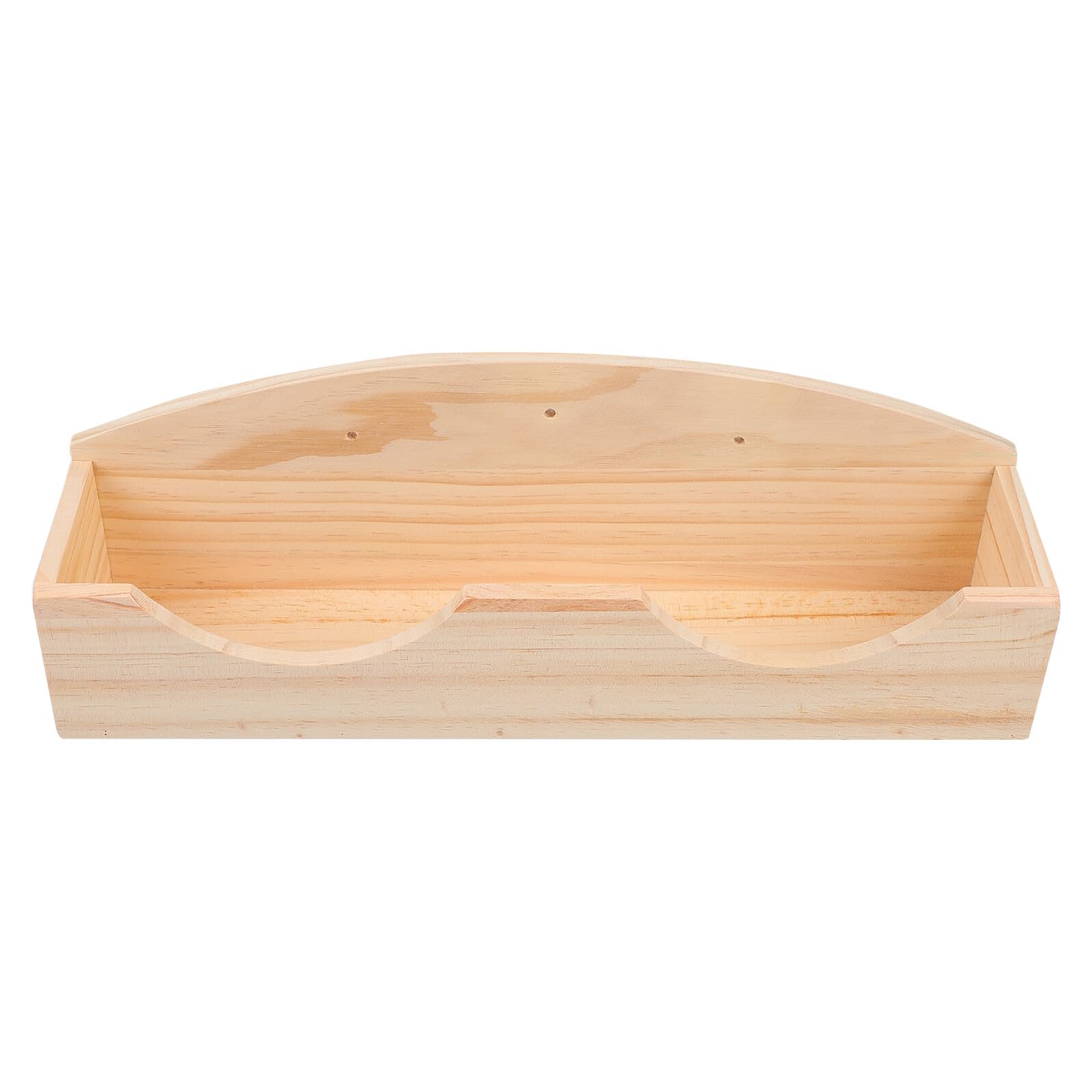 Holz Futterkrippe mit Grashalter für Kleintiere im Käfig