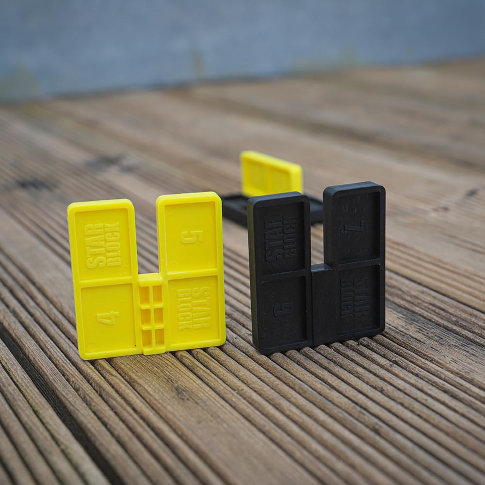 Starblock - Przekładki do desek drewnianych 4/5/6 i 7mm, zestaw 8 szt