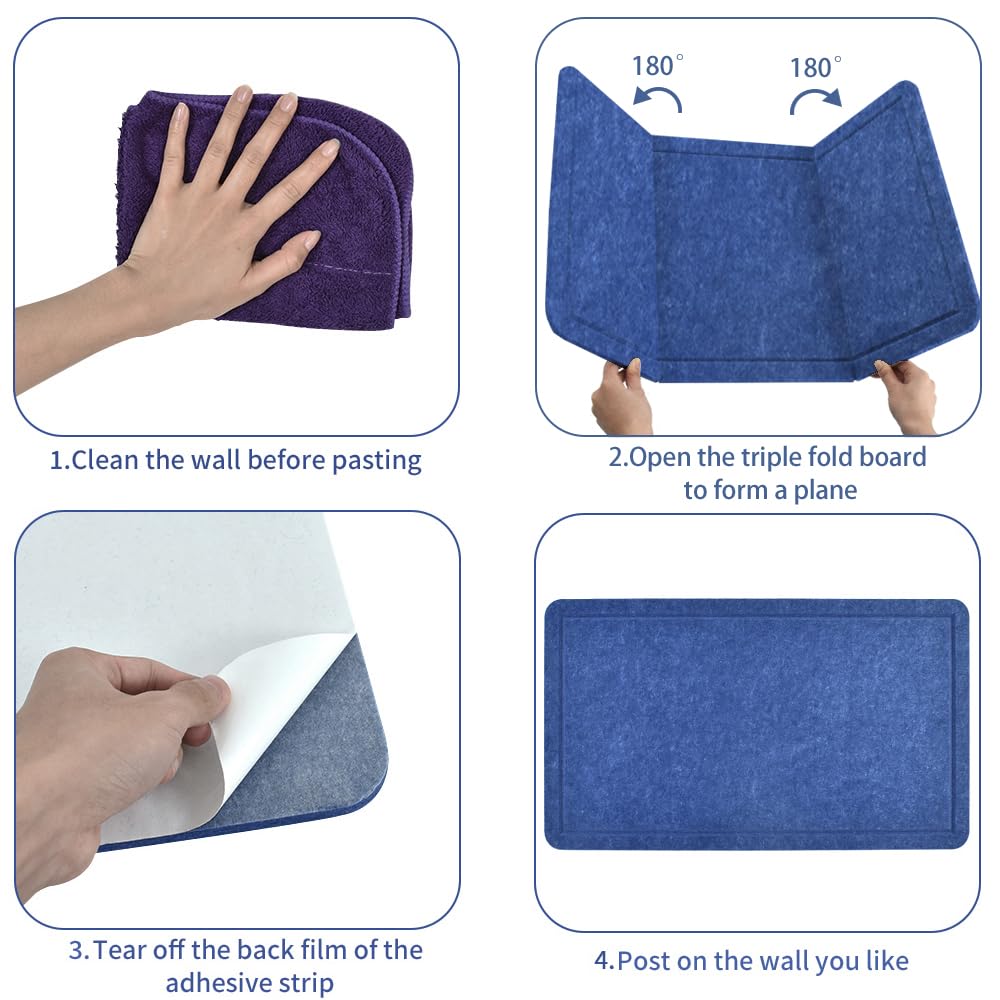 Vuzvuv Pinnwand aus Kork, groß, 71,1 x 40,6 cm, für Wand, Büro