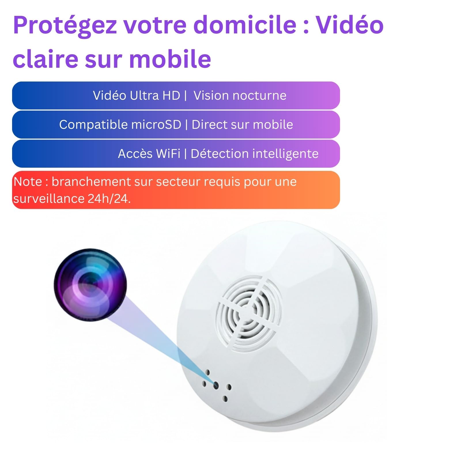 WIWACAM Cámara 2K Ultra HD WiFi WLAN, visión nocturna, con soporte para tarjeta SD, 800mAh batería, detección de movimiento inteligente, video en vivo en el teléfono