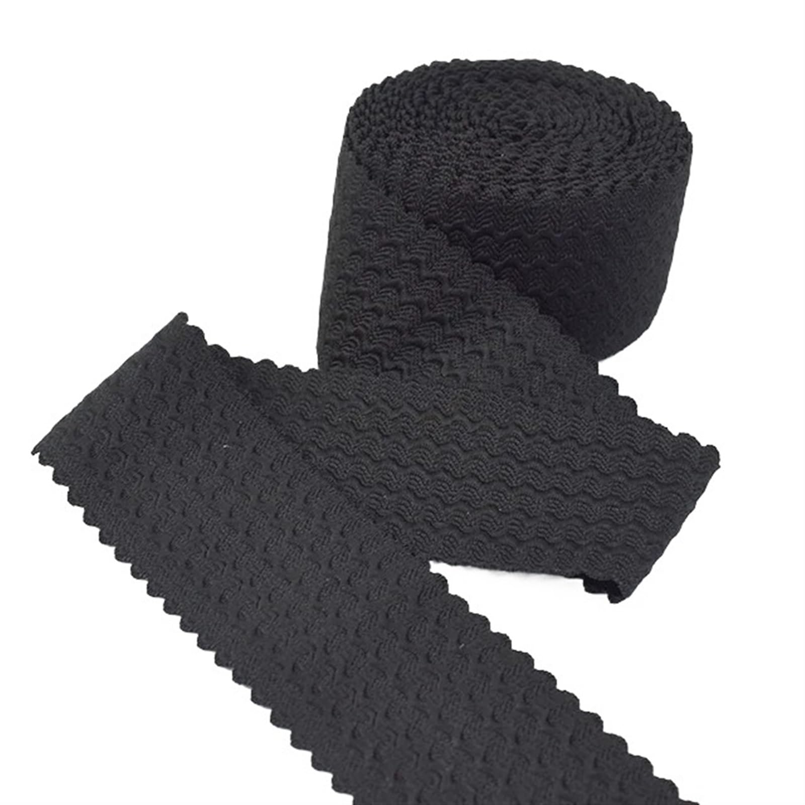Bande Elastiche 3/5/10M 40/50/60/70mm Larghezza Elastici Gonna Pantaloni Cintura Nastro di Gomma Fai da Te Vestiti Accessori Cucire(Black,10Meters,70mm)