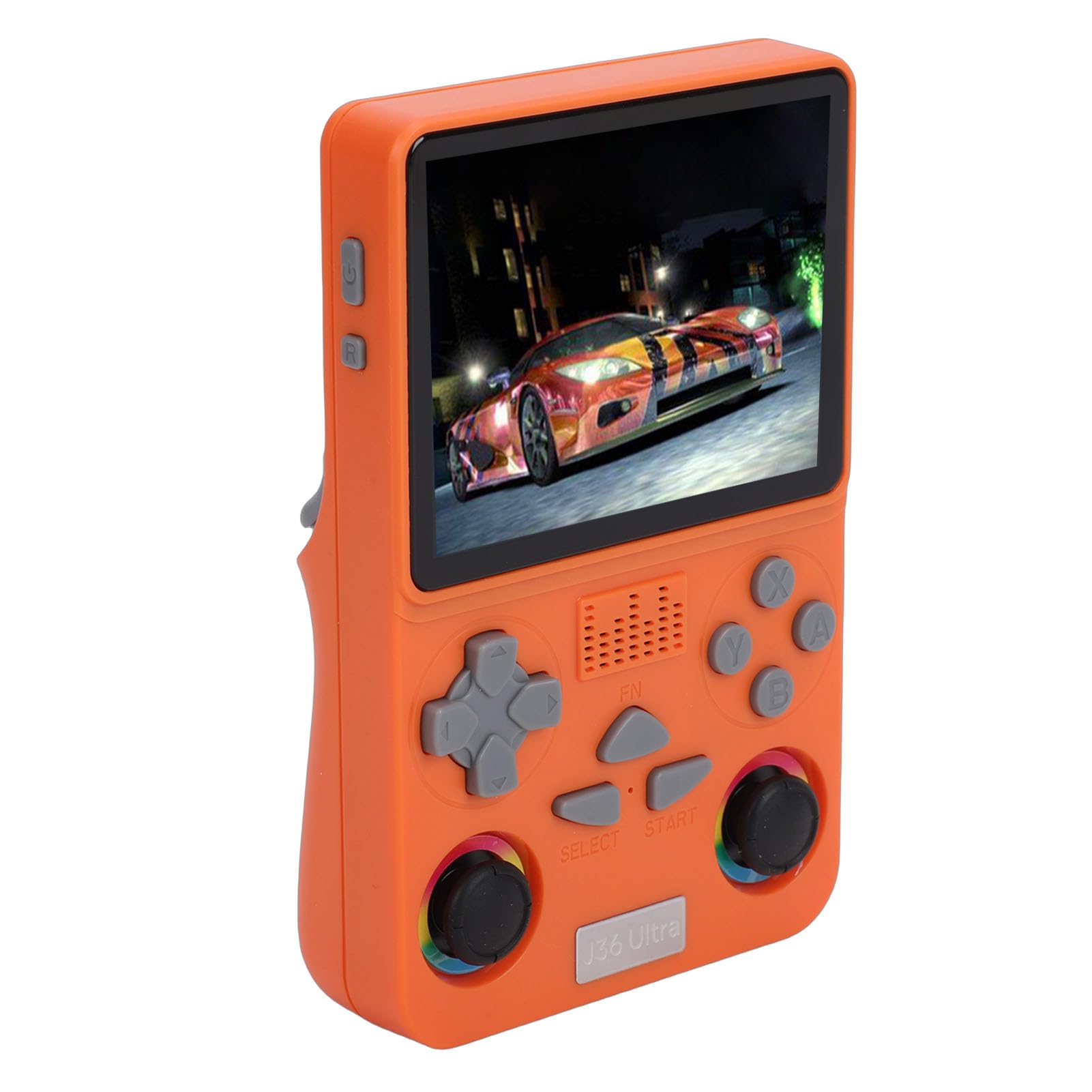 Zunate Octa Core Handheld-Spielekonsole 4 Zoll 720x720 |64 GB Speicher, 22.000 Klassische Spiele, WiFi, Dual-Player, 3.000 MAh, 8 Stunden Kampf (ORANGE)