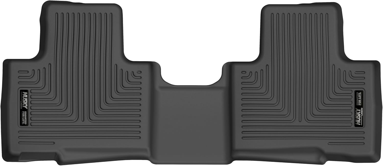 Husky Liners Weatherbeater Floor Mats | Fits 2020-2026 Toyota Highlander | 2nd Row, 1-pc Black - 12791