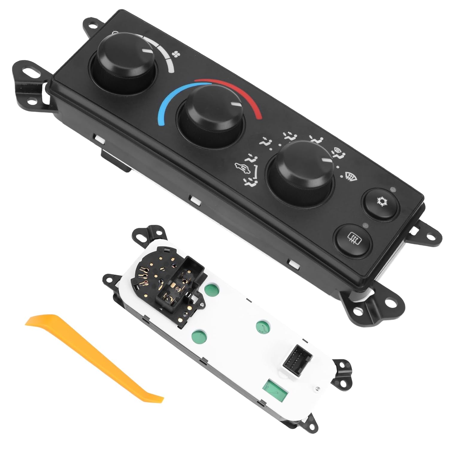 P55056569AC A/C Heater Climate Control Module Compatible with 2006-2008 Dodge Ram 1500 2500 3500 2008-2011 Dakota Replaces# P55056569AD 5057079AB HVAC Climate Control Module Conditioning Control