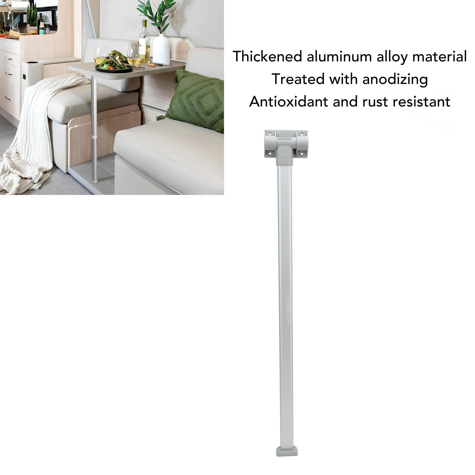 Składający się Noga Stolika RV, Wsparcie Stolika 70 Cm, Aluminium Aluminiowe Podstawy Stołowe dla RV, łódź, Jacht, Składane Nogi Biurka do Obozowiczów, Przyczepa Podróżnicza, Praca, Kuchnia, Jadalnia