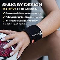 Vista 2 de Impact Band Correa de protección para reloj inteligente con D3O – a prueba de golpes y resistente a los impactos y protector de pantalla/funda