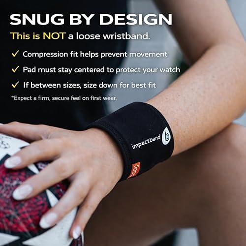 Miniatura 2 de Impact Band Correa de protección para reloj inteligente con D3O – a prueba de golpes y resistente a los impactos y protector de pantalla/funda