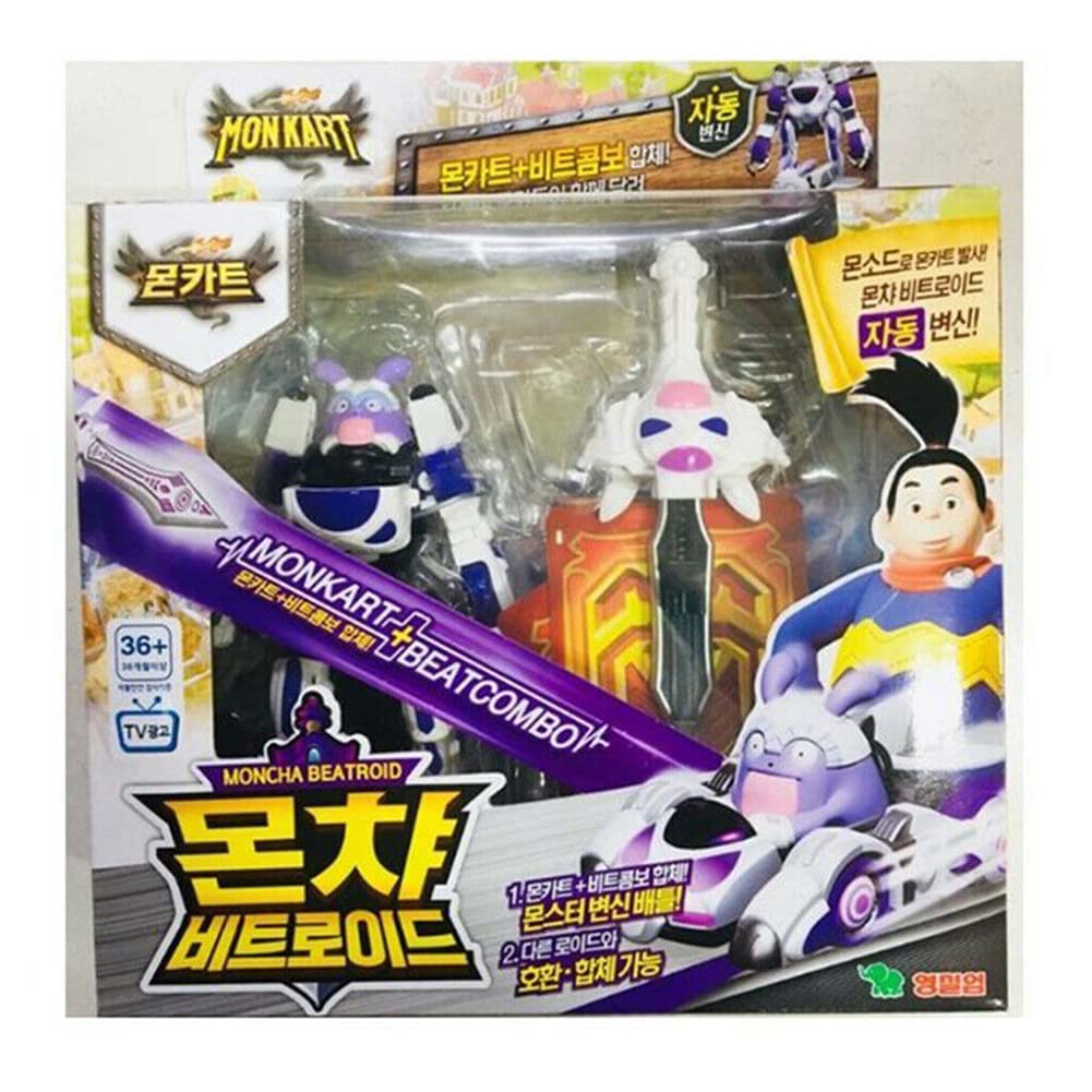 MONKART G454 Bitroid Transformer Robot Mini Cars Card Play Kids Toy