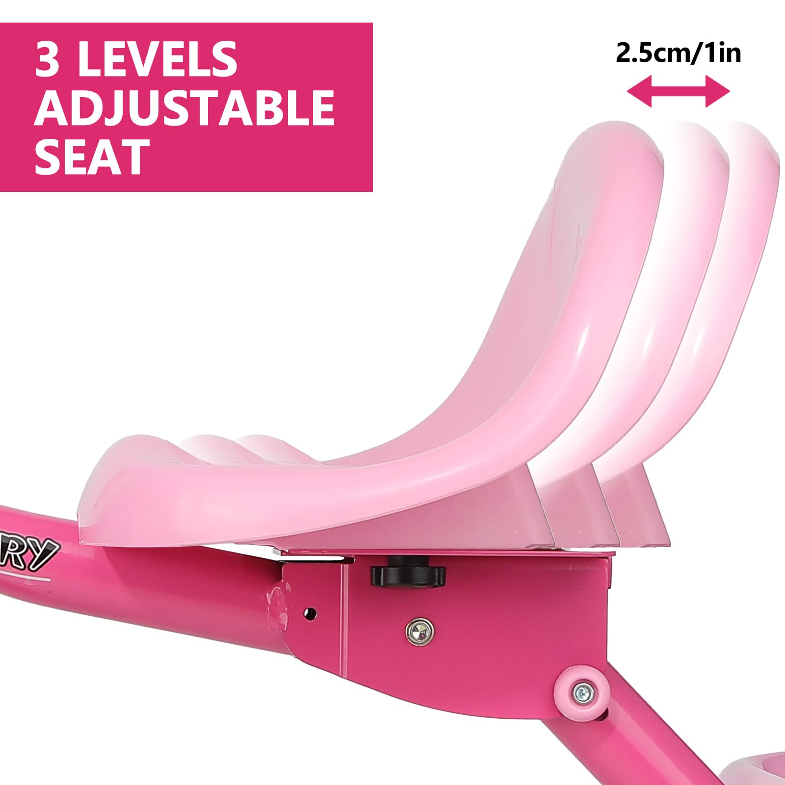 Triciclo plegable para niños de 2, 3 y 4 años, triciclo para niños con asiento ajustable, cesta y serpentinas, juguete de 3 ruedas para montar en bicicleta, regalo de cumpleaños para niñas y 7