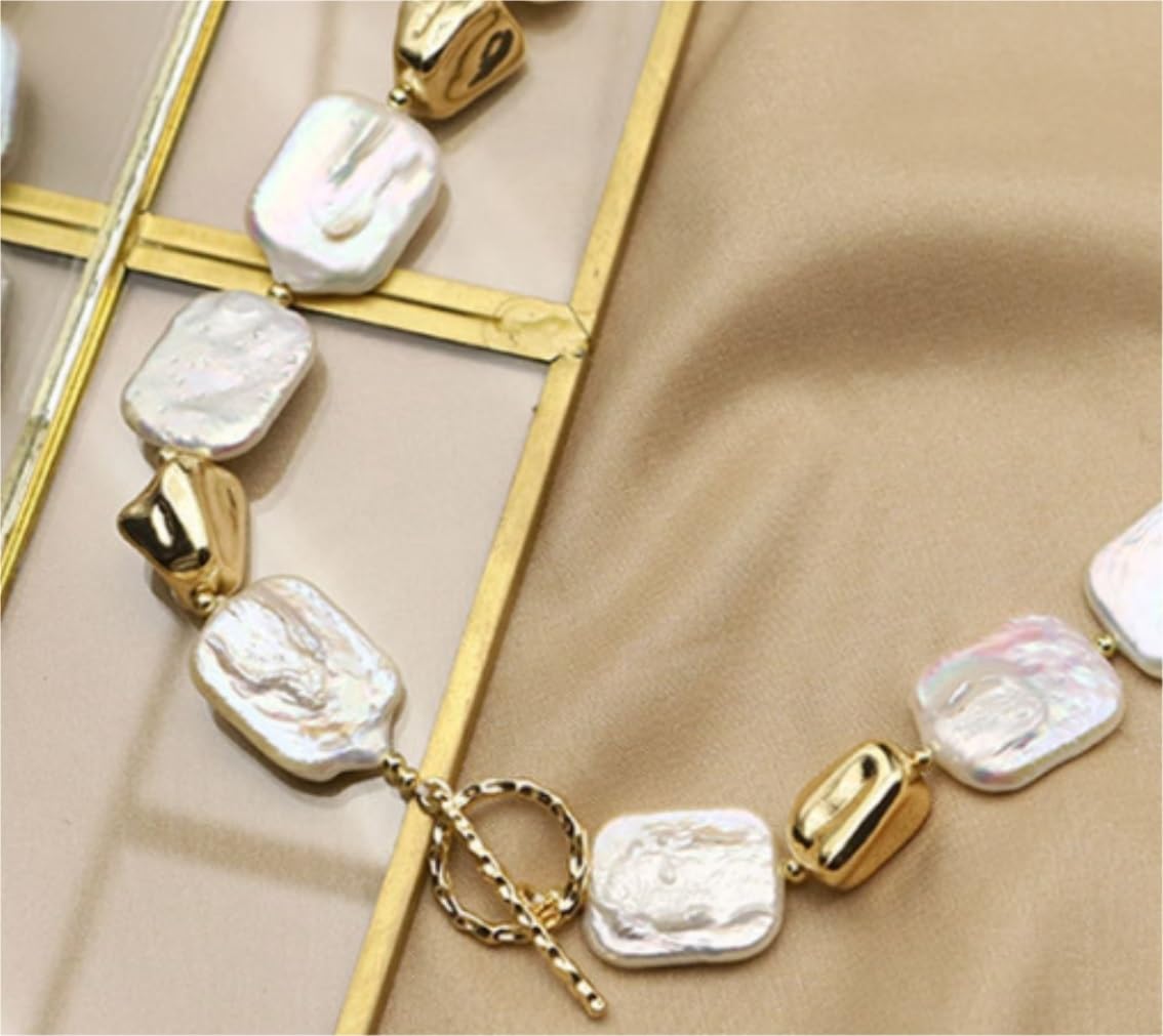 Collana di Perle Accessori di Abbigliamento Collana Di Perle Barocche Da Donna Collana Di Perle Irregolari Collana Di Gioielli Gioielli per le Donne