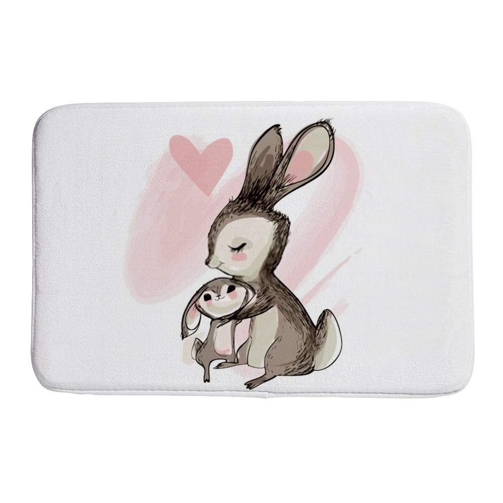 Tapis de bain en polaire CHEHONG 36 x 24 pouces pour salle de bain confortable