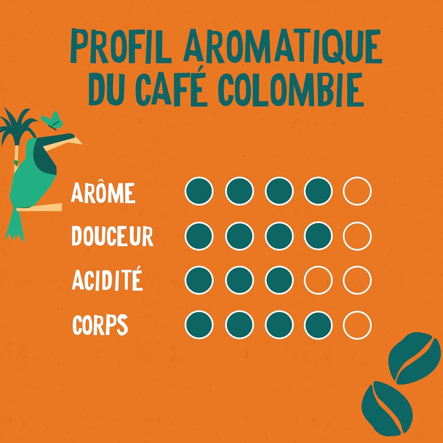 ALTER ECO - Café Grains - Café Arabica Bio de Colombie - Issu du Commerce Equitable - 1 kg