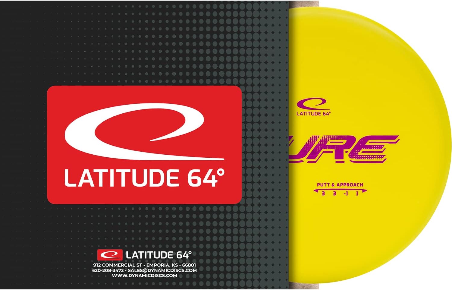Latitude 64 Zero Medium Pure Disc Golf Putter | Straight-Flying Putter with Minimal Fade | Soft & Grippy Zero Medium Plastic | Reliable Control for All Skill Levels | 170-176g