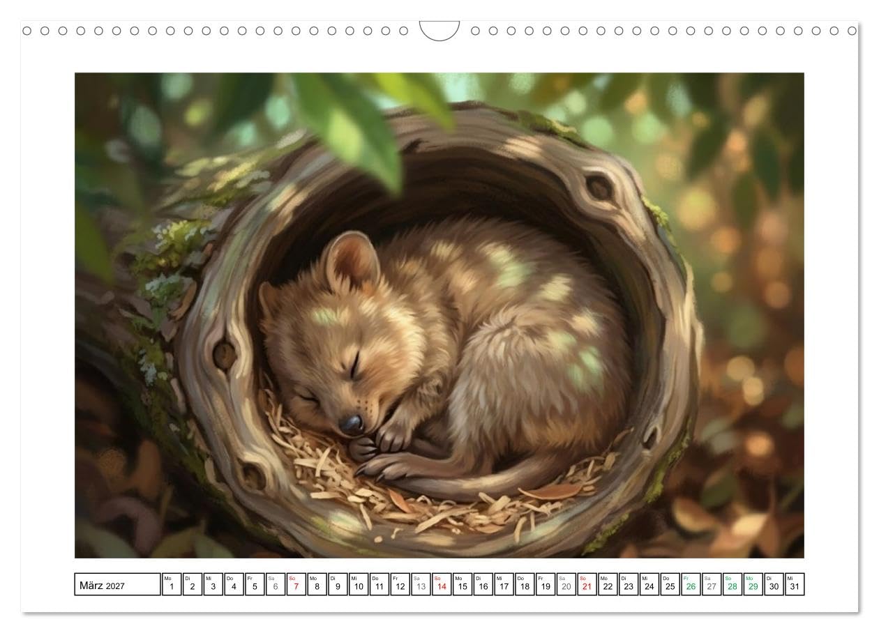 Quokkas - Glückliche Momente im australischen Busch (Wandkalender 2027 DIN A3 quer), CALVENDO Monatskalender: Momente mit den lächelnden Wundern Australiens (CALVENDO Tiere)