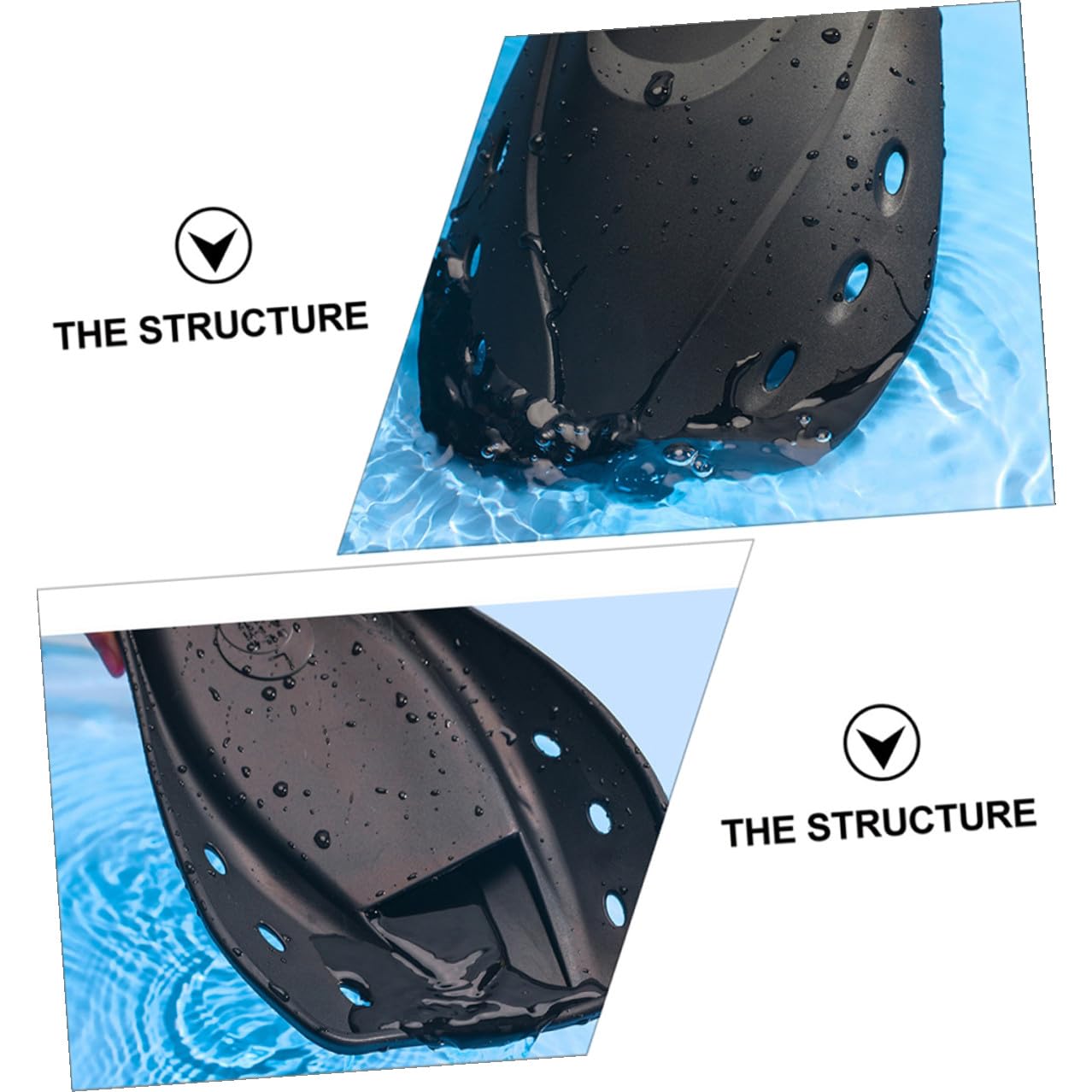 PRETYZOOM Aletas de Natación y Buceo Ajustables para Adultos, Material Ligero, Talla L, Cortas, para Entrenamiento y Snorkel, Diseño Ergonómico, Uso en Piscina y Mar