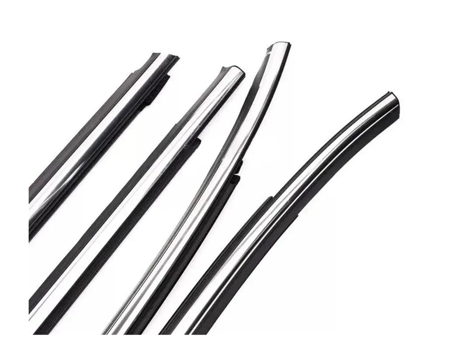 4 Outside Black Or Chrome Windows Glass Rubber Weatherstrip for Hyundai IX35 82210-2S000 for Tucson LM 2nd 2010-2013 ATGCBCAUF(Chrome Outside)