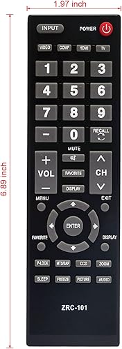 Miniatura 4 de ZRC-101 - Mando a distancia reemplazado para Insignia TV NS-LCD37-09 NS-LCD42HD-09 NS-LCD15-09 NS-LCD19-09 NS-LCD22-09 NS-LCD26-09 NS-LCD32-09