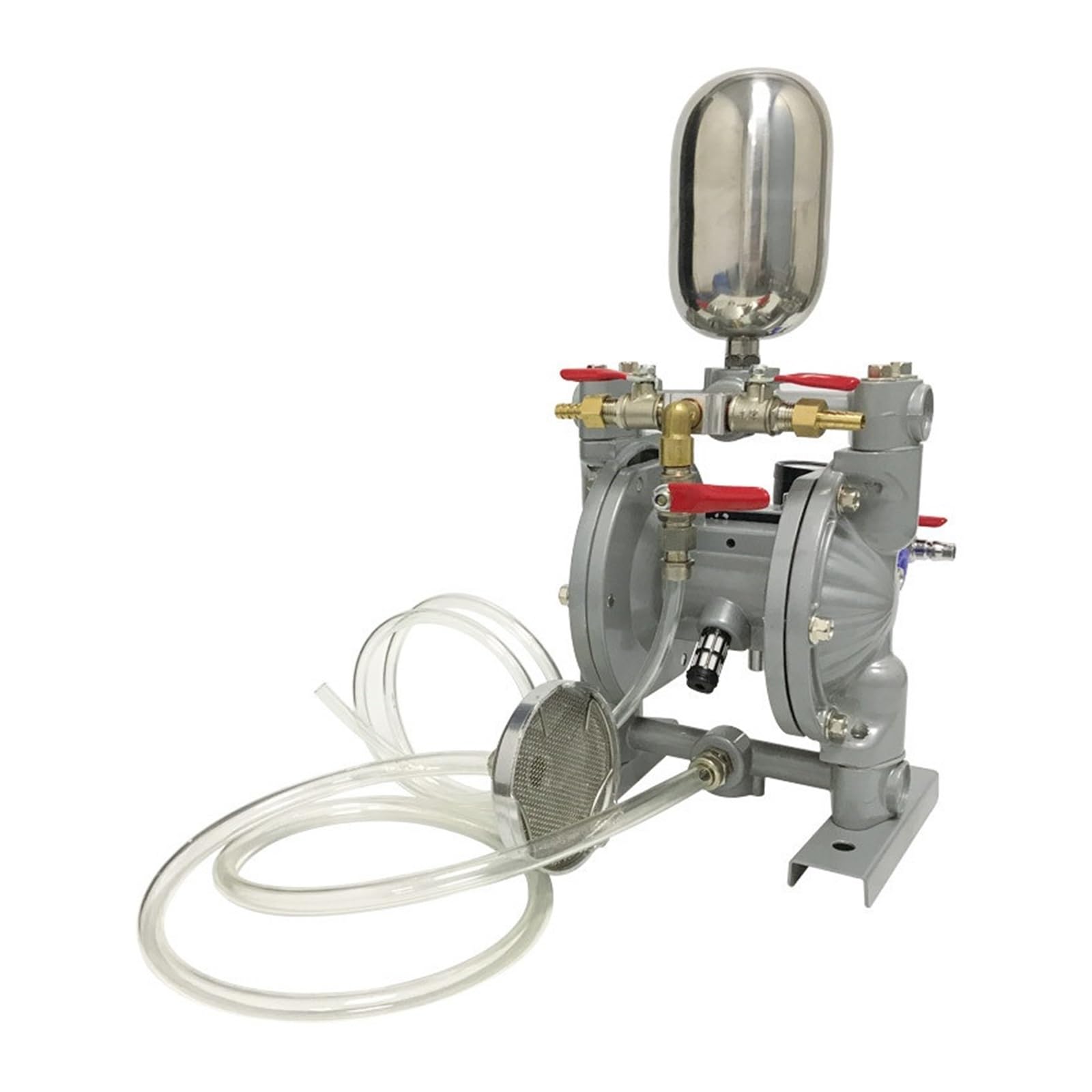 Bgaza 300 Points 6X10mm 15L/Min 0.2~0.7Mpa Pneumatic Ink And Glue Diaphragm Reciprocating Pump Bml-10C With Buffer Tank