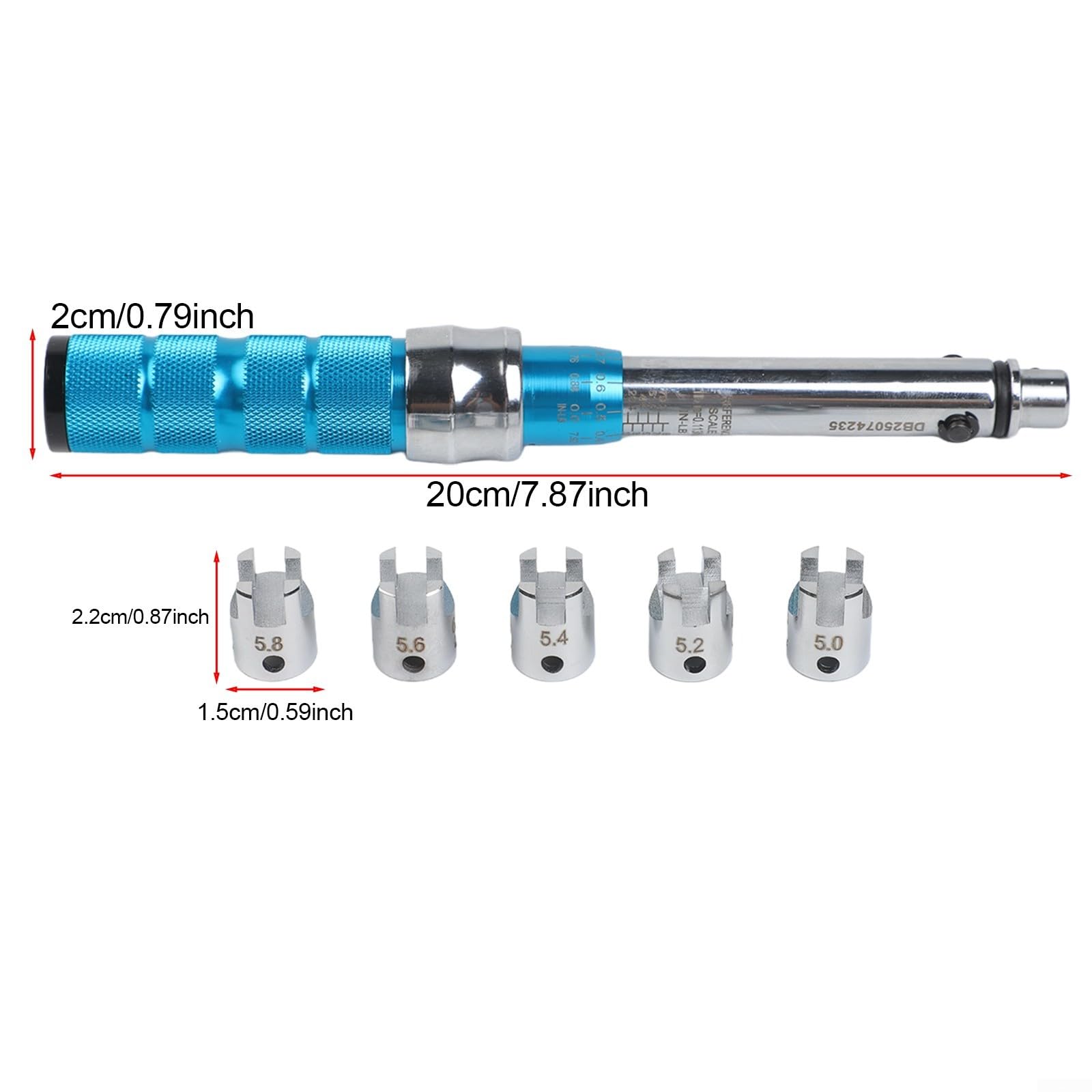 Yhenlovtt Llave dinamométrica para radios de bicicleta de 210 Nm, 10 cabezales intercambiables con Plus para motocicleta Dirt para mantenimiento de radios