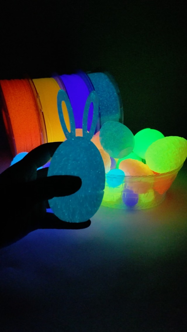 Image of AMOLEN Silk Glow in the Dark Filament Multicolor, Glow Filament Silk Green, Blue, Purple, Orange Red 1.75mm PLA Filament, Dimensional Accuracy + /- 0.02 mm, 200g X 4 Pack