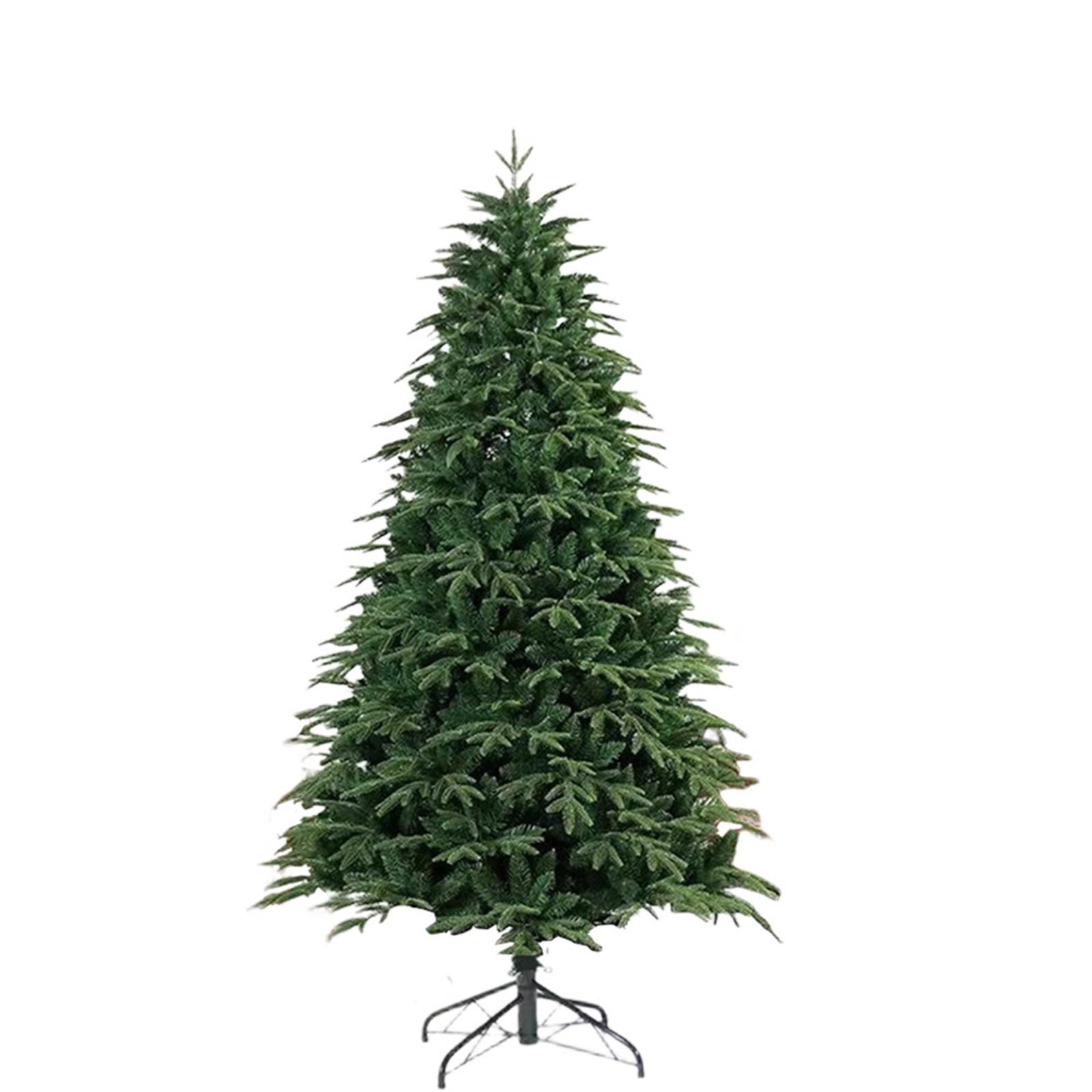 6ft Christmas Tree Artificial Christmas Tree with PE&PVC Mixed Branch Tips, Unlit Hinged Premium Spruce Fake Xmas Trees, Green(180cm)