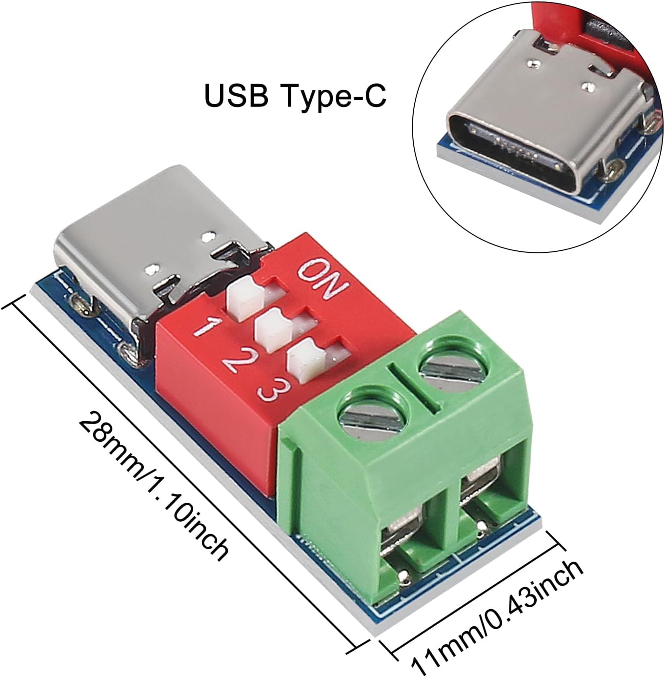 4pcs 5-20V Adjustable USB C PD Trigger Board PD/QC Decoy Board High Speed Charger Power Fast Charge PD Trigger Module image 3