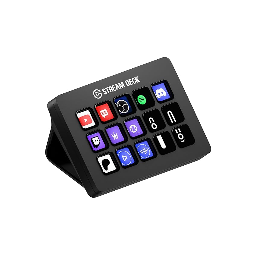 Elgato Stream Deck MK.2 – Controller da studio, 15 tasti macro, attiva azioni nelle app e in software quali OBS, Twitch, YouTube e altro, funziona con Mac e PC