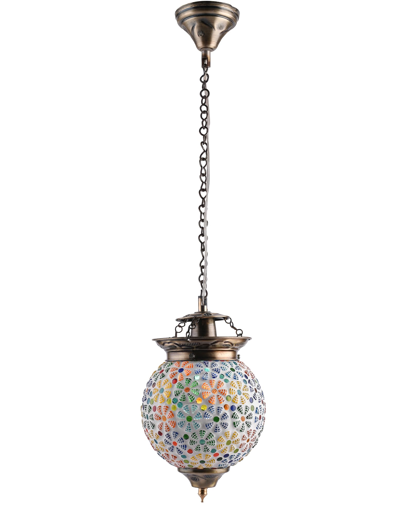 Handcrafted Mosaic Pendant Light - Turkish Moroccan Style -6