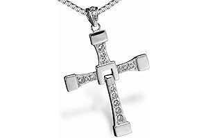 Fast and Furious 7 Dom's Silver Chain Necklace