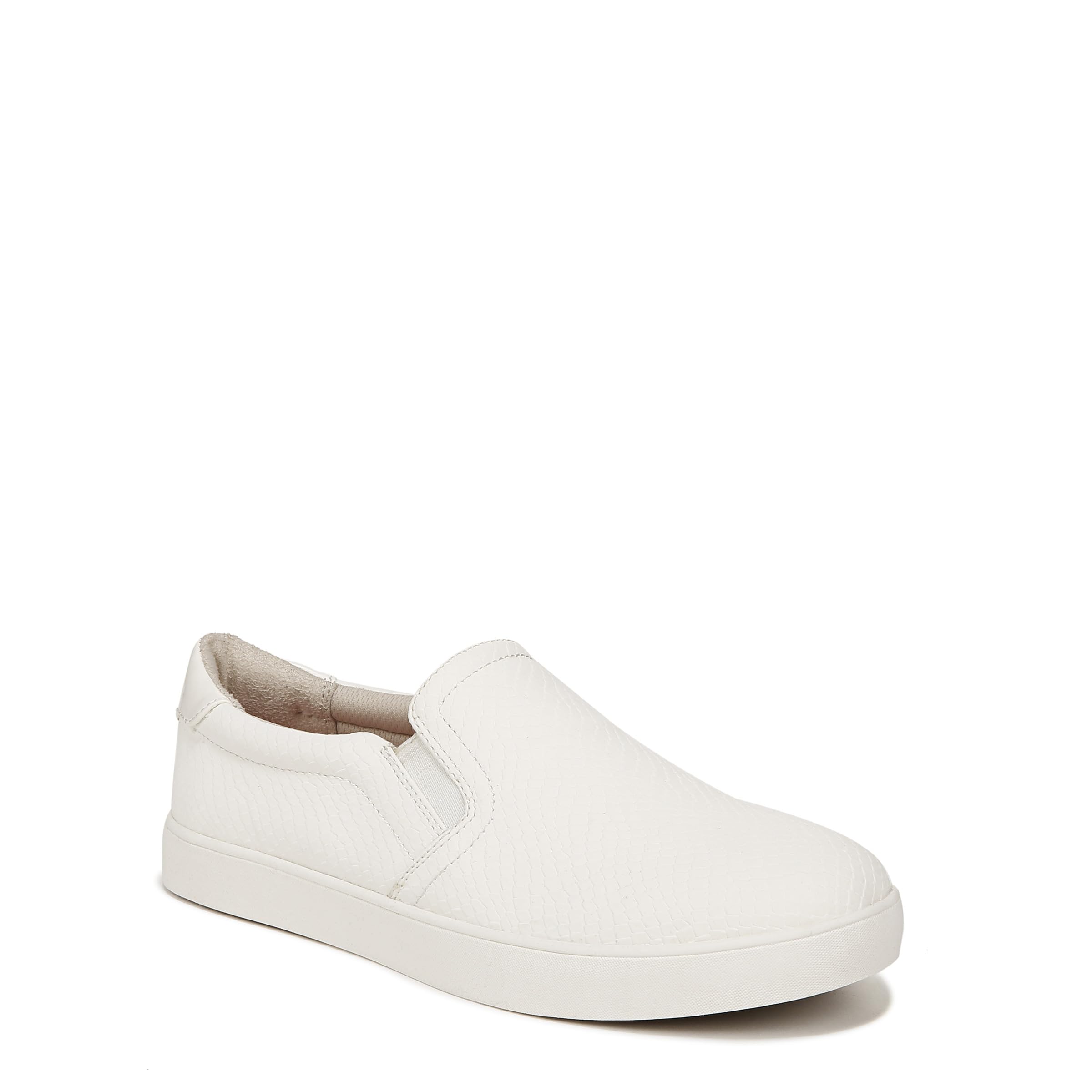 Dr. Scholl's Shoes Women's Madison Slip On Fashion Sneaker, White Snake, 7.5 Wide US