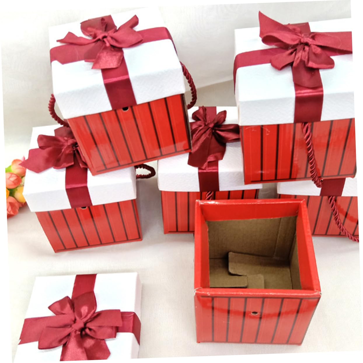 FOMIYES 8pcs Creative Christmas Packing Box Storage Boxes for Candies Chic Wrapping for Holiday Parties Decorations