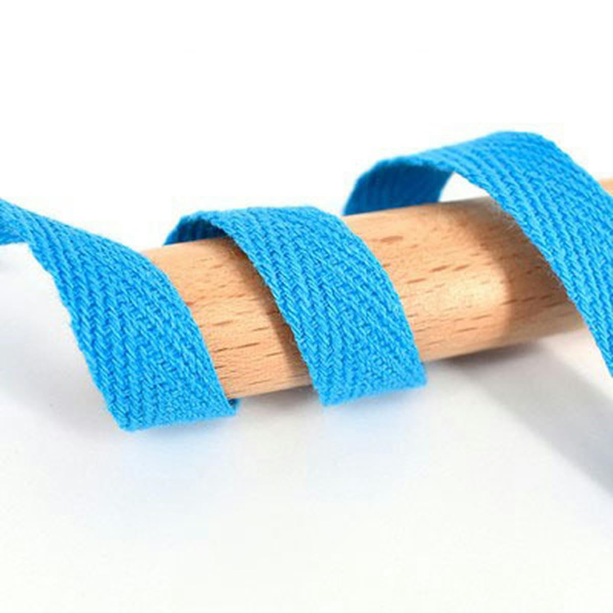 Cinta de espiga de 50 yardas Cinta de algodón Cinturón de alta tenacidad Bolsa Etiqueta Cinta Cinta de coser Encuadernación al bies Accesorios para manualidades DIY-Azul-3 cm