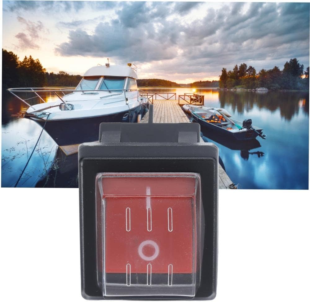 SaDity Waterproof Toggle Switch - 4-Pin Rocker Switch for Equipment - ABS Material - 125/250VAC - with Waterproof Cover Accessory