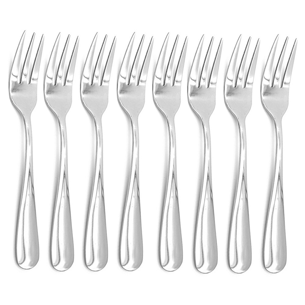 Ercentury 8 Pcs Stainless Steel Fork Set, Salad, Dessert & Appetizer Forks, 5.4 Inch