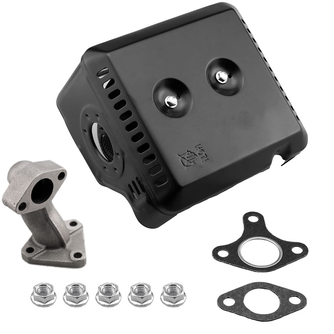 Ruma Muffler Exhuast Pipe Kit for Honda GX240 GX270 Engine Water Pump Pressure Washer Compressor and more Power Equipment