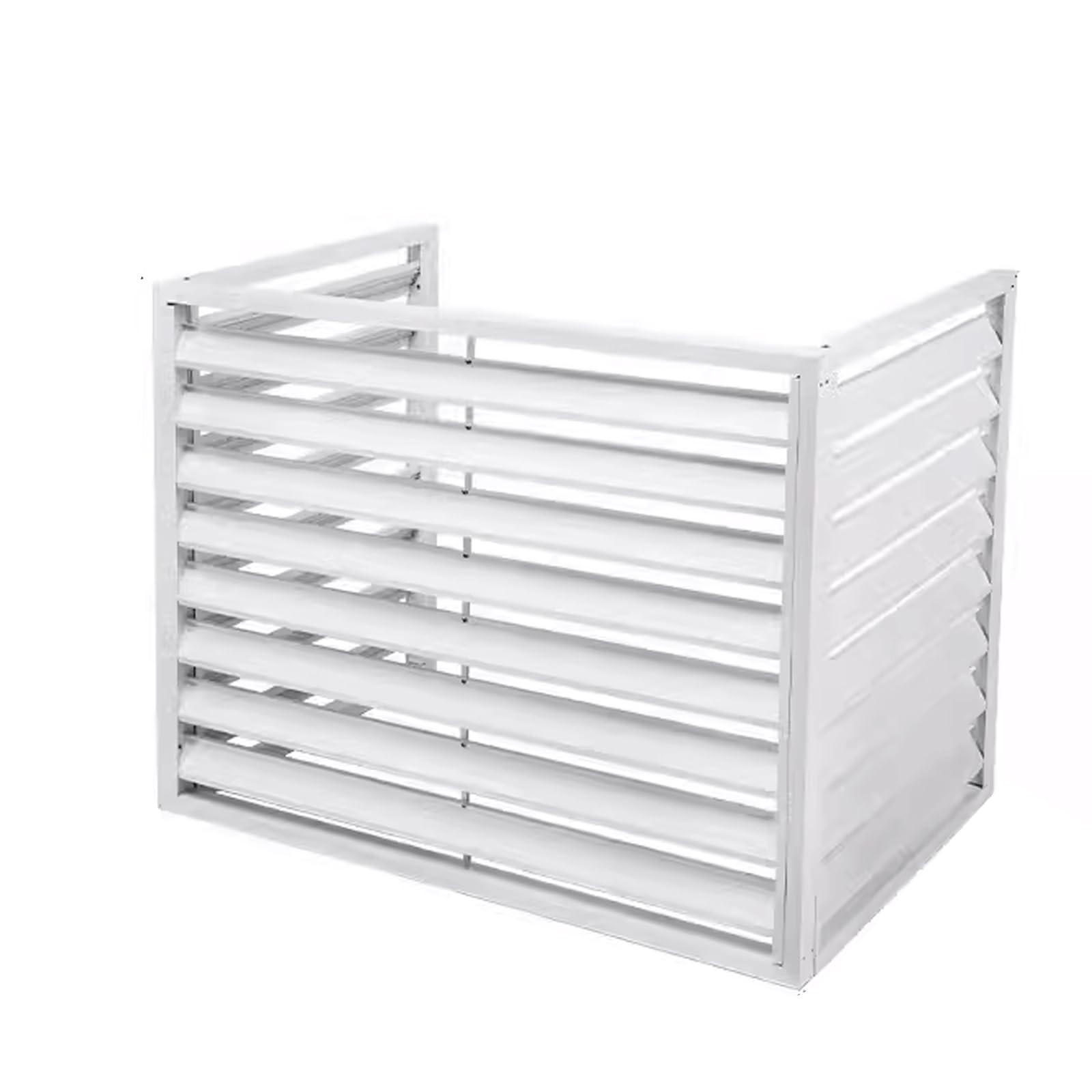 Housse de protection pour climatiseur extérieur en aluminium durable pour unité AC 3P blanc 110