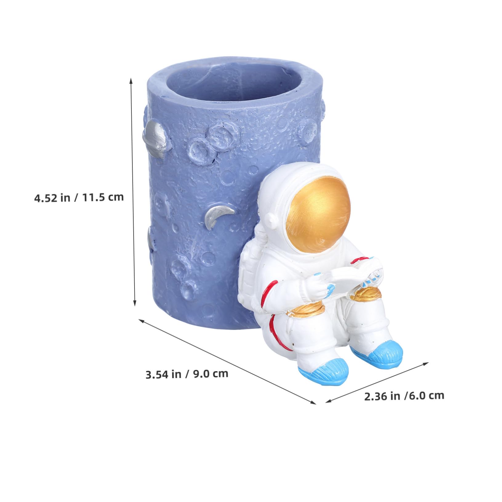 Zerodeko Portapenne In Resina Da 2 Pezzi Portapenne Da Astronauta