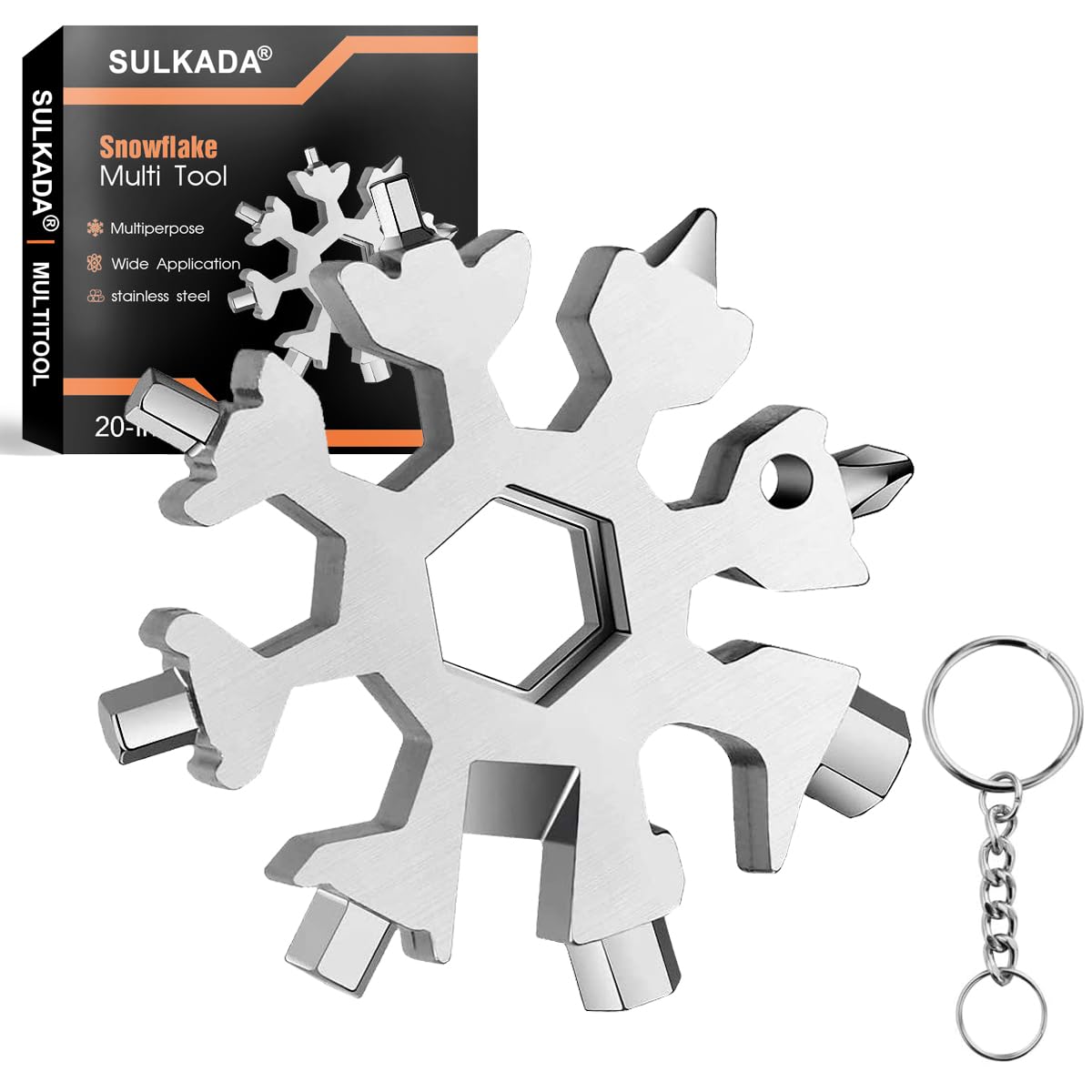 20 in 1 Snowflake Multi-Tool,Great Christmas Stocking Stuffer