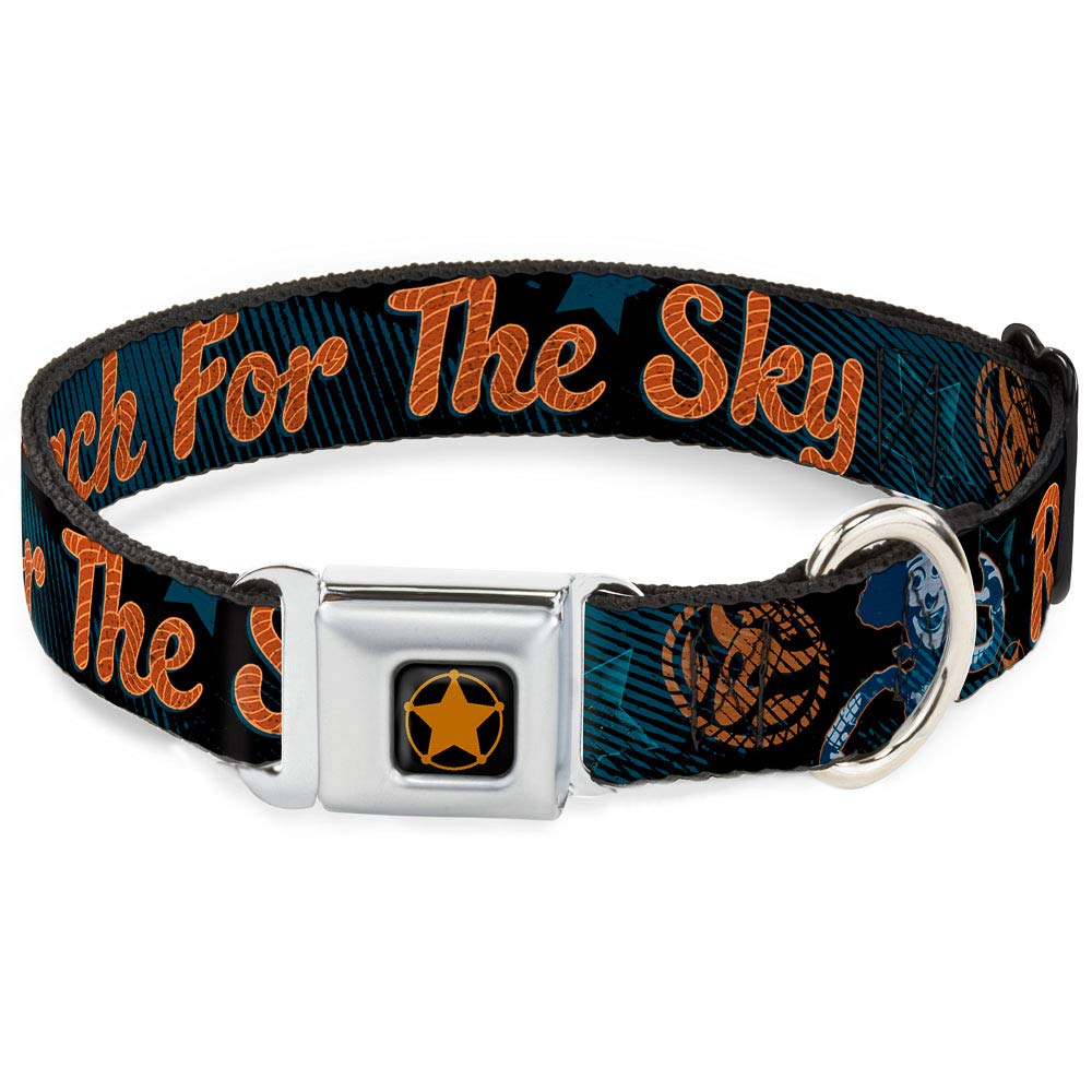 Collier de chien Buckle Down Woody Sherriff étoile envers brossé ajusté
