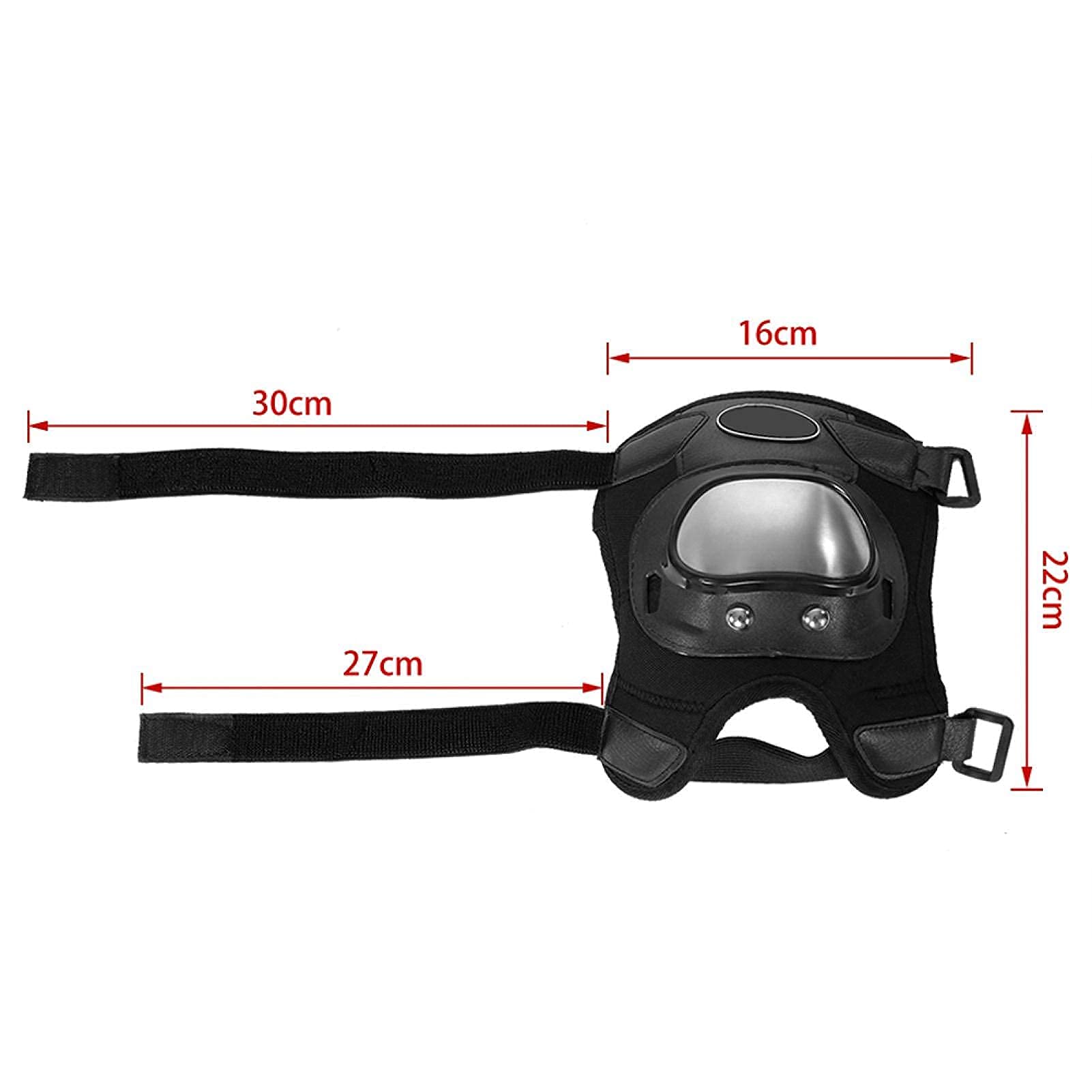 2 PZ Ginocchiera in Acciaio Inox Moto Motocross ATV Adulti Ginocchiere Parastinchi Armatura Protettiva Set Protector Moto Ginocchiera Protezione Moto Guard Ginocchio Moto